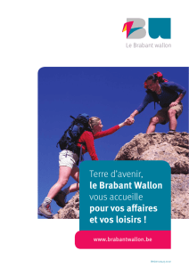 Brochure tourisme d`affaire - Province du Brabant wallon