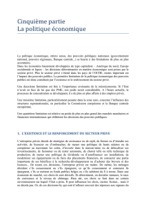 Cinqui&egrave;me partie La politique &eacute;conomique