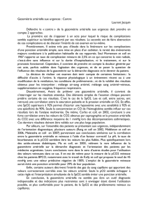 Gazométrie en médecine d`urgence : Contre