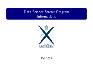 Data Science Starter Program Informations