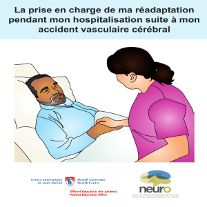 Réadaptation suite à un accident vasculaire cérébral