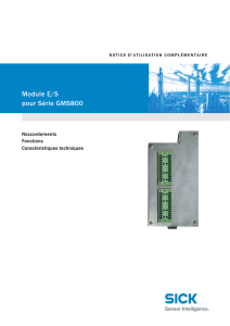 Module E/S pour Série GMS800