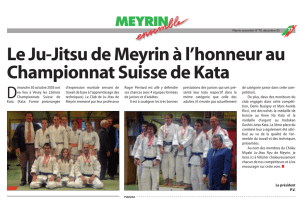 Le Ju-Jitsu de Meyrin à l`honneur au Championnat Suisse de Kata