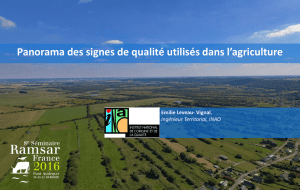 Panorama des signes de qualité utilisés dans l`agriculture