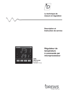 Régulateur de température à commande par microprocesseur