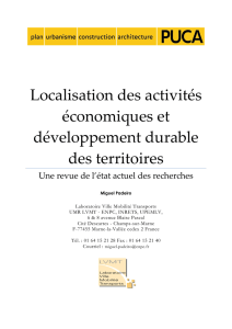 Localisation des activités économiques et développement