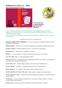 Bulletin HS n°2 - Société linnéenne de Lyon