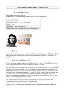 Document concernant l`épreuve de l`histoire des Arts: Che Guevara