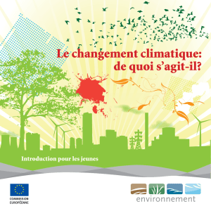 Le changement climatique: de quoi s`agit-il?