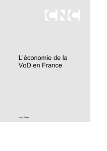 L`économie de la VoD en France