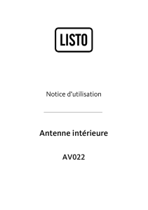 Notice antenne d`intérieur LISTO AV613 V1.0