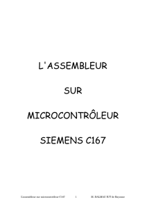 l`assembleur sur microcontrôleur siemens c167