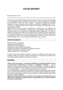 CV rédigé Chloé Déchery novembre 2016