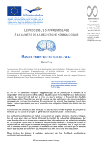 le processus d`apprentissage à la lumière de la recherche