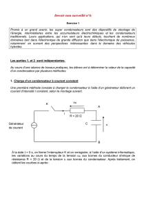Exercice II. Condensateur et éclairage d`un train miniature (5,5 points)