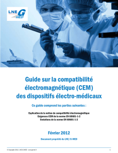Guide sur la compatibilité électromagnétique (CEM) des dispositifs