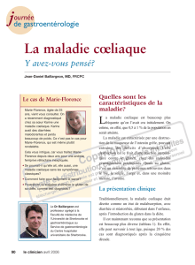La Maladie Coeliaque - STA HealthCare Communications