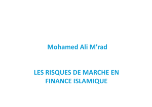 Risques de Marché en Finance Islamique