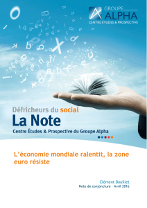 L`économie mondiale ralentit, la zone euro résiste