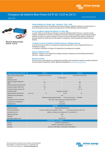 Chargeurs de batterie Blue Power GX IP 20: 12/25 et 24/12