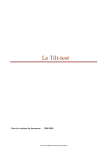 Le Tilt-test