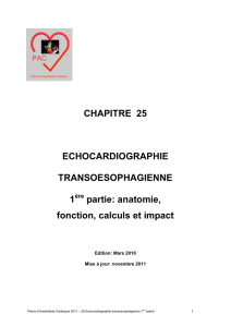 Chapitre 25 : Echocardiographie