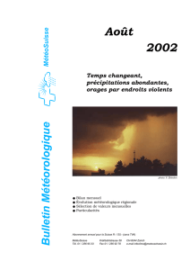 Août 2002 - MeteoSwiss