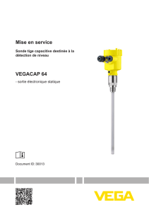 Mise en service - VEGACAP 64 -