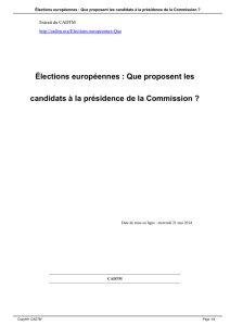 Élections européennes : Que proposent les candidats à la