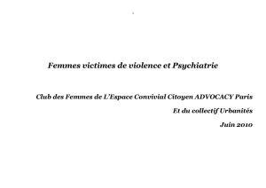 femmes violences et psychiatrie