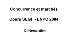 Concurrence et marchés Cours SEGF