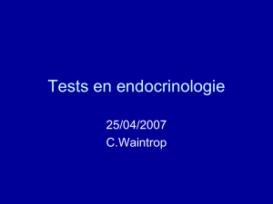 Tests en endocrinologie