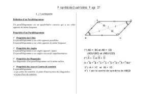 Propriétés des Quadrilatères Page 1??