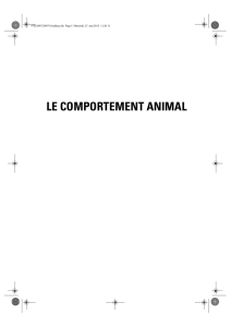 LE COMPORTEMENT ANIMAL