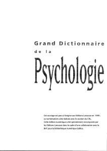 Grand dictionnaire de psychologie