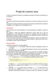 Projet de Licence Java