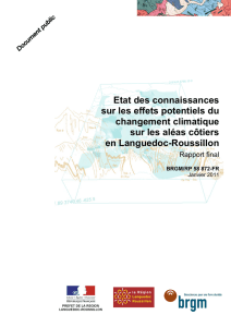 Etat des connaissances sur les effets potentiels du - Infoterre