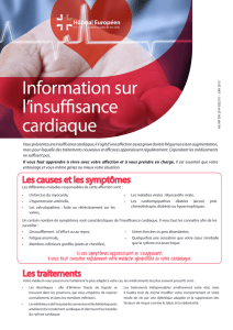 Information sur l`insuffisance cardiaque