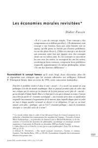 Les économies morales revisitées