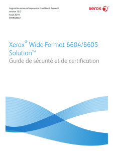 Xerox Wide Format 6604/6605 Solution