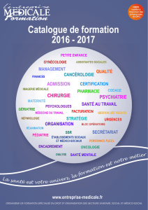 Catalogue de formation 2016 - 2017