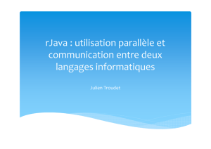 rJava : utilisation parallèle et communication entre deux langages