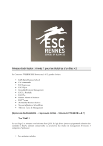 Concours ESC Rennes – PASSERELLE