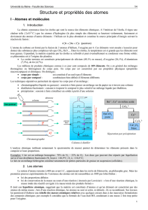 Atomistique - Classification périodique