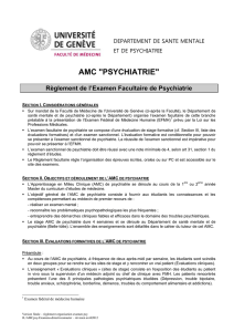 Psychiatrie - Université de Genève