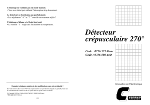 Détecteur crépusculaire 270 - www.produktinfo.conrad.com