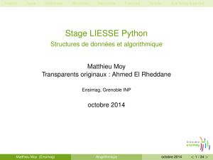 Stage LIESSE Python - Structures de données - Ensiwiki