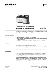 1899 Calculateur d`humidité absolue et d`enthalpie AQF61.1