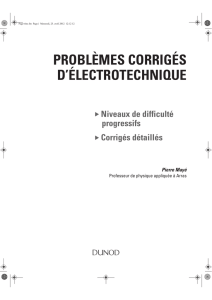 problèmes corrigés d`électrotechnique