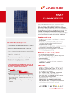Fiche technique Canadian-Solar-CS6P-P